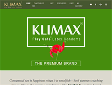Tablet Screenshot of klimax.com