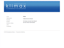 Tablet Screenshot of klimax.at