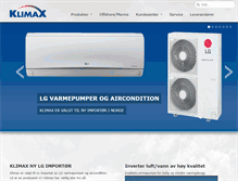 Tablet Screenshot of klimax.no